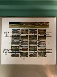 Baseball's Legendary Fields. FDC 3510-19 Multiple Postmarks. Wrigley, Fenway. - Picture 1 of 1