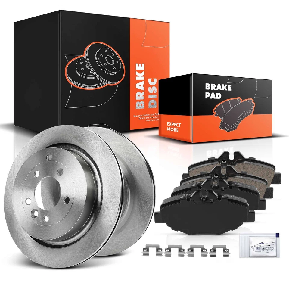 Rotores de freno traseros y pastillas de freno para Land Rover Range Rover Sport 06-13 LR3 LR4 Foto 1 de 4