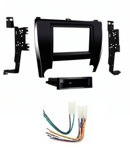 2015-2017 Toyota Camry Single/Double Car Stereo Installation Dash Kit w/ Harness - Picture 1 of 4