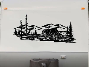 Casa rodante Bear River Mountains cámper calcomanías de repuesto grandes hasta 60""L x 28"" de alto - Imagen 1 de 12
