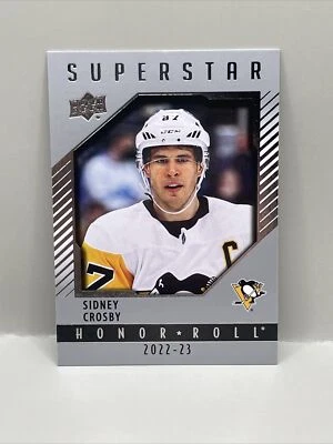2022-23 upper Deck series 1 SYDNEY CROSBY SUPERSTAR HONO ROLL - Image 1 of 2