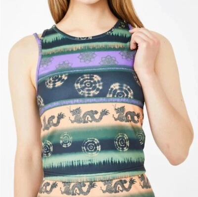 Camiseta sin mangas dELiA*s x Dolls Kill Fable of Luck Dragon Tie Dye mediana grande nueva sin etiquetas Foto 1 de 4