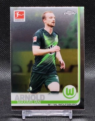 2019-20 Topps Chrome Bundesliga Maximilian Arnold #29 VfL Wolfsburg - Image 1 of 2