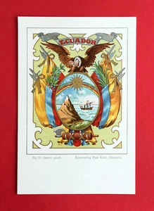 AK Wappen Heraldik um 1900 ECUADOR   ( 50699 - Bild 1 von 2