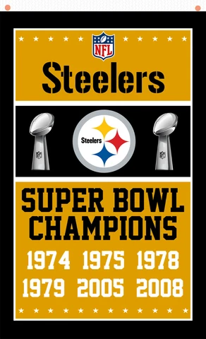 Pittsburgh Steelers Champions Memorable Flag 90x150cm 3x5ft Fan best banner Cover