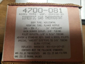 Robertshaw Domestic Gas Backofen Thermostat 4700-081 (Box VVV) - Bild 1 von 1