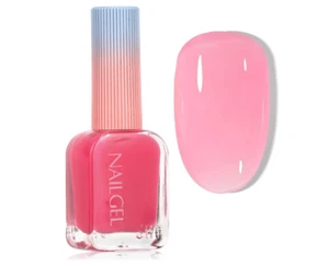 Esmalte de uñas en gelatina rosa pálido translúcido 60 segundos secado rápido - Imagen 1 de 4