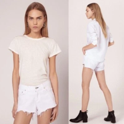 Новый с Ярлыками Rag & кости отрезать короткие в белый Freeport размер 27 - Изображение 1 из 4