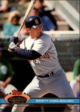 1991 Stadium Club San Diego Padres Baseball Card #493 Scott Coolbaugh