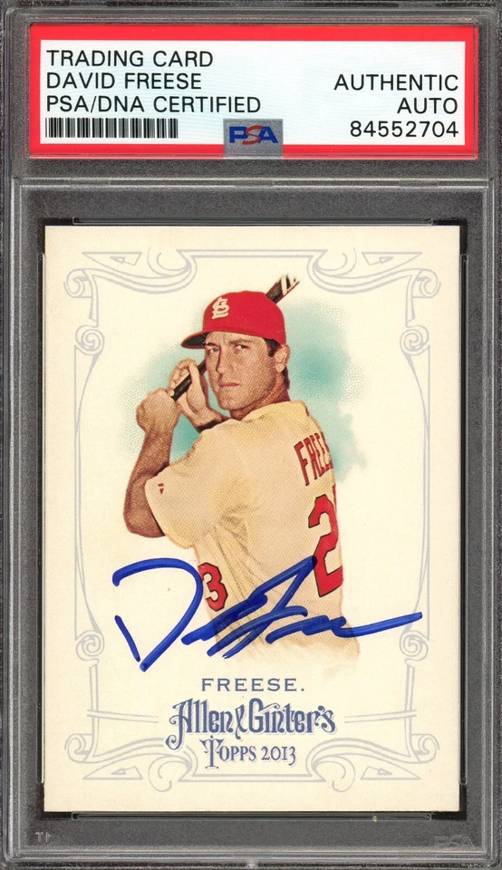 David Freese ~ 2013 Allen And Ginter automático #189 ~ certificado PSA/DNA auténtico Foto 1 de 1