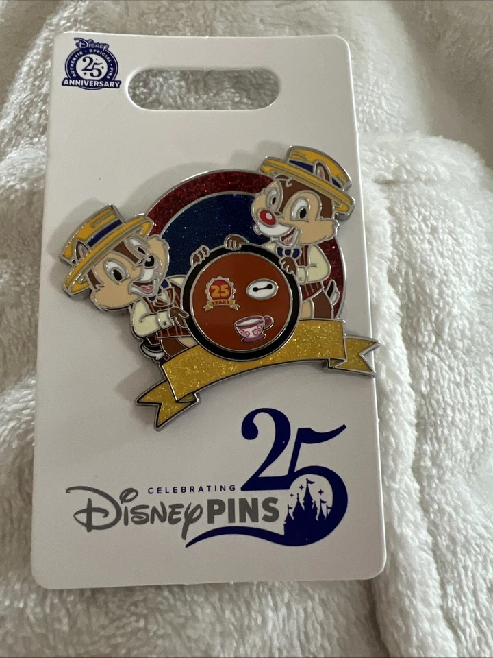 Новая коллекционная булавка 2025 OE Disney Parks Chip And Dale 25th Anniversary - Изображение 1 из 1