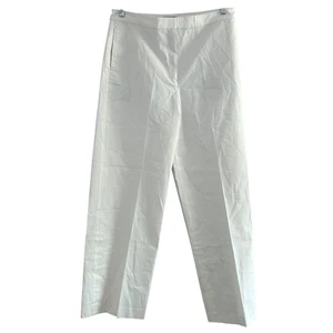 Pantalones Pantalón Mujer Theory Blanco Pierna Ancha Talla 10 Clásico Carrera Mínimo - Imagen 1 de 7