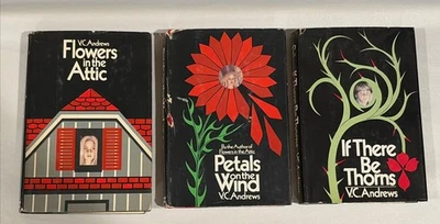 VC Andrews Flowers in the Attic Hardcover BCE DOLLANGANGER Series 1-3 Lot - Image 1 of 4