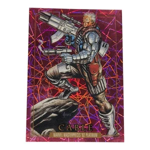 CABLE 2024 Marvel Masterpieces 92 Platino #18 Láseres Rosa 120/992 SP - Imagen 1 de 12