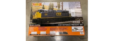 MTH RailKing 30-4213-1 SD70ACE CSX Diesel O Gauge Train Set - NEW in sealed box - Image 1 of 2