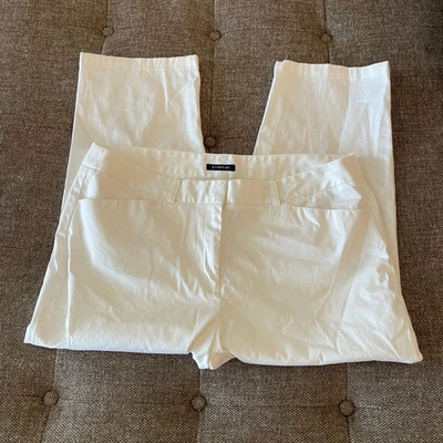 Jones New York Signature Vaqueros Elásticos Blancos Denim Capri Talla 14 Bolsillos Spandex Foto 1 de 4