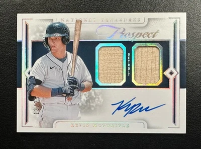 Kevin McGonigle 2024 National Treasures Holo Gold Prospect Lumber Patch Auto #25 - Image 1 of 2