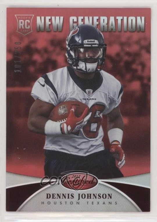 2013 Certified New Generation Mirror Red /250 Dennis Johnson #257 Rookie RC - Image 1 of 2