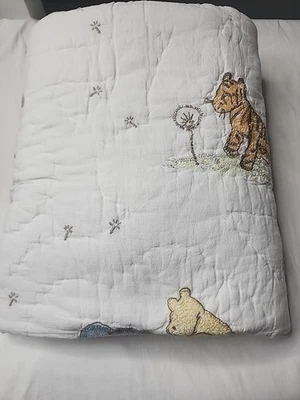 Edredón Pottery Barn Kids Disney Clásico Winnie Pooh Niño Bebé 36" X 50" Nuevo con Etiquetas  Foto 1 de 4