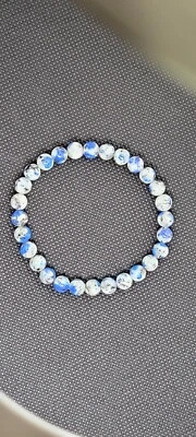 Pulsera Natural K2 Jaspe (Azurita) 6mm  Foto 1 de 4