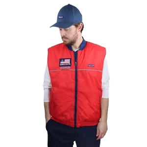 Vtg 1991 Patagonia Insulated Puffer Vest Mens XL Red Puffball Das Parka Style 90 - Picture 1 of 12