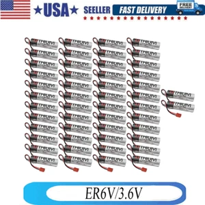 50X Batteria PLC TOSHIBA ER6V/3.6V (2400mAh) per Sistema Mitsubishi M64 con Spina - Foto 1 di 7