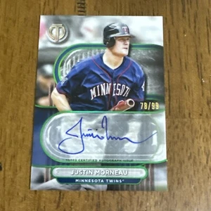 2024 Topps Tribute Justin Morneau Auto 78/99 TA-JMO Minnesota Twins - Picture 1 of 6