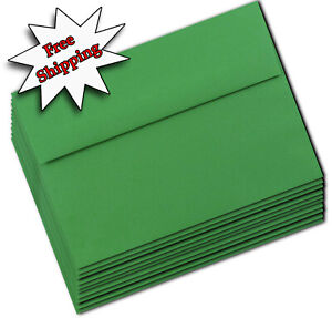100 Holiday Green 70lb Quality Envelopes for Cards Invitation Announcement A2-A7