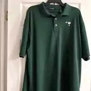 Tourplay Polo Shirt Men's XL Forest Green Short Sleeve Pullover Golf Preowned - Picture 1 of 1