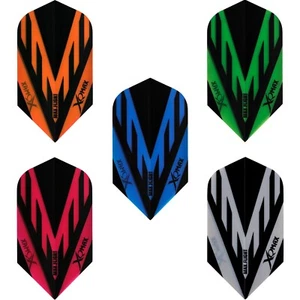 XQMax Plain Colours Dart Flights Slim Shape 5 Sets V - Picture 1 of 7