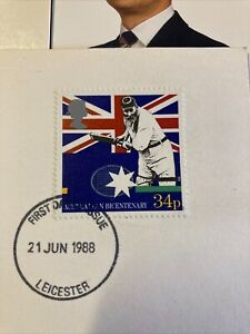 FIRST DAY ISSUE 1988 Interesting Stamp Australian Bicentenary Leicester Postmark