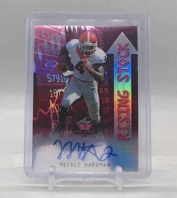 Mecole Hardman 2019 Leaf Valiant Rising Stock Auto Purple #d 15/15! KC Chiefs! - Image 1 of 2