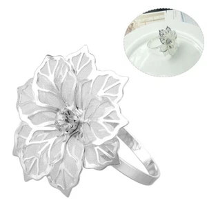 6 Pcs Napkin Rings Napkin Holder for Party Christmas Weding Table Decoration - Picture 1 of 20