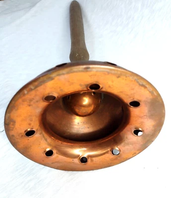 Antique Clothes Hand Washer Plunger Agitator Simplex Baby Copper 12cm Original - Image 1 of 4