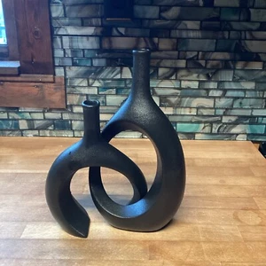 2er Set - Kuschel Hohl Keramik Vase Nordic Modern Boho Chic Stil Deko - Bild 1 von 10