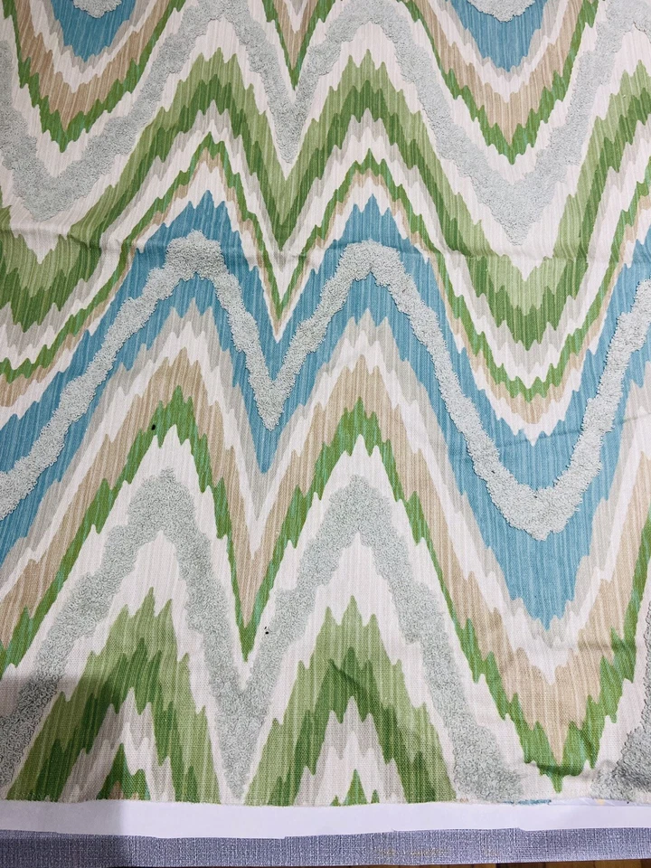 Pindler & Pindler Embroidered Fabric showroom sample 27x27 - Image 1 of 4