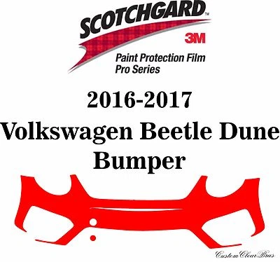 3M Scotchgard Paint Protection Film Pro Series 2016 2017 Volkswagen Beetle Dune - Image 1 of 3