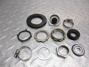 2007 2008 07 08 KAWASAKI ZX6R ZX600 NINJA OEM FRONT SUSPENSION NUT HARDWARE SET - Picture 1 of 10