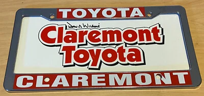 Claremont California Toyota Dealership License Plate Frame NEW Tag So Cal - Image 1 of 4