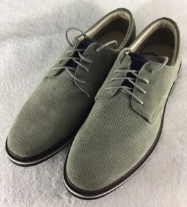 Dress Shoes Men’s 11M Perforated Tan Leather Oxford Lace Up New! - Picture 1 of 9