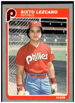 1985 Fleer #258 Sixto Lezcano NM - Image 1 of 2