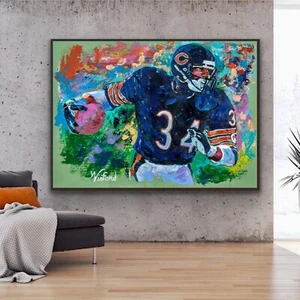 Verkauf Walter Payton ORIGINAL Gemälde 36" Höhe x 48" Breite x 1,5" War 50.000 $ jetzt 25.000 $ - Bild 1 von 16
