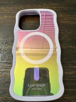 Kate Spade Wavy Case w/ Magsafe for iPhone 16 PRO Opal Iridescent PREOWNED! - Image 1 of 4