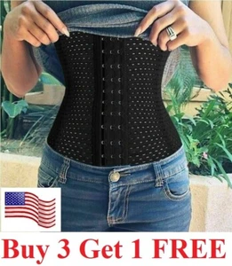 Corset Waist Trainer Training Shaper Body Shapewear Underbust Cincher Tummy Belt - Picture 1 of 11