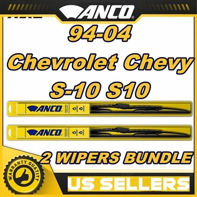 Limpiaparabrisas ANCO paquete de 2 limpiaparabrisas estándar apto para 94-04 Chevrolet Chevy S-10 S10 30200 Foto 1 de 4