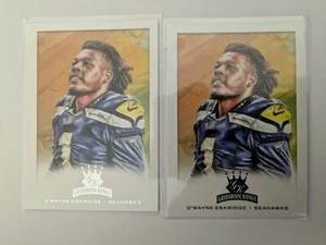 🏆 Lot (2) 2021 Chronicles Gridiron Kings D'WAYNE ESKRIDGE RC GK-33 Green & Base - Picture 1 of 1
