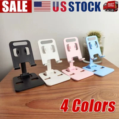 Universal Adjustable Metal Desk Tabletop Phone iPad Tablet Stand Foldable LOT - Image 1 of 4