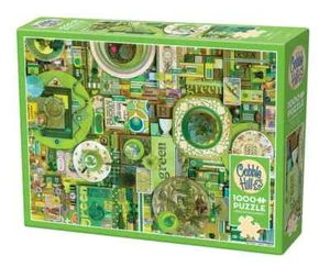 Green 1000 Piece Jigsaw Puzzle Cobble Hill New - Picture 1 of 4
