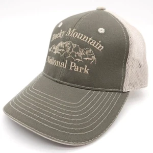 Rocky Mountain National Park Colorado Strapback Mesh Hat Baseball Cap Adjustable - Picture 1 of 7