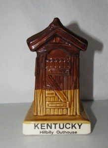 RETRO KENTUCKY HILLBILLY OUTHOUSE CERAMIC SOUVENIR COIN PIGGY BANK 6"H - Picture 1 of 5